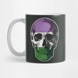 Gender Queer Skull Mug